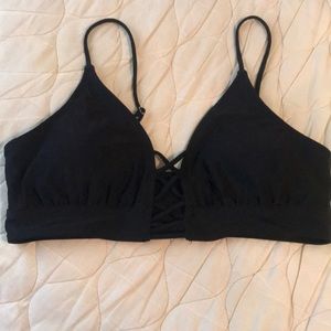 Woman’s Black XL (15/17) No Boundries swimsuit top